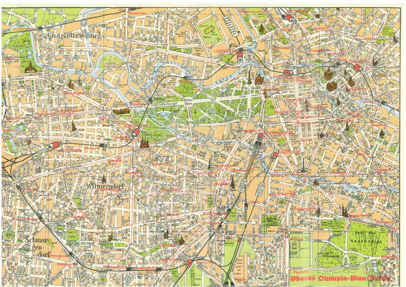 Map of Berlin 1936