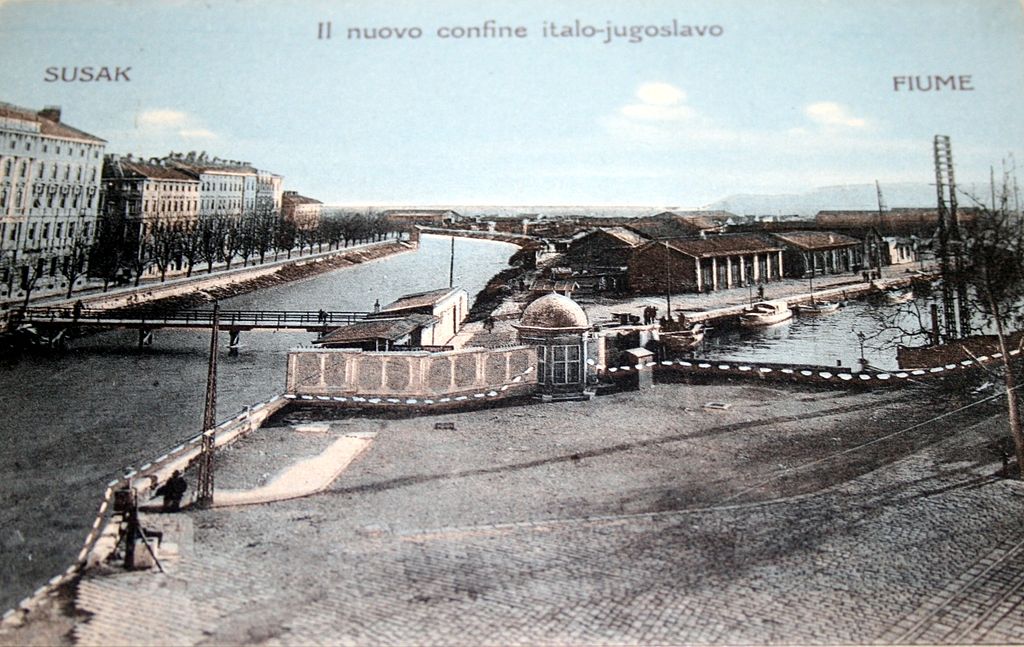 Postcard of Sušak and Fiume, 1925