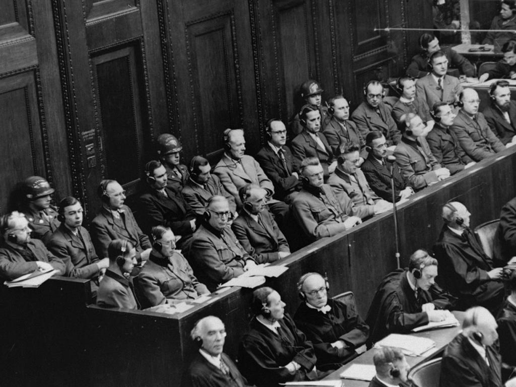 Defendents in the Nuremberg Doctor's Trial, 1946/47.