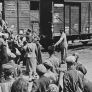 Ghetto de Lodz: los judíos son cargados en vagones de ganado