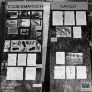 Exhibition panels, "Death March" and "Camp"