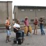 Ensemble in front of the bunker 