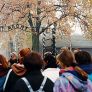 Berliner Schülerinnen und Schüler besuchen die Gedenkstätte in Auschwitz. Fotograph: Sabine Hillebrecht